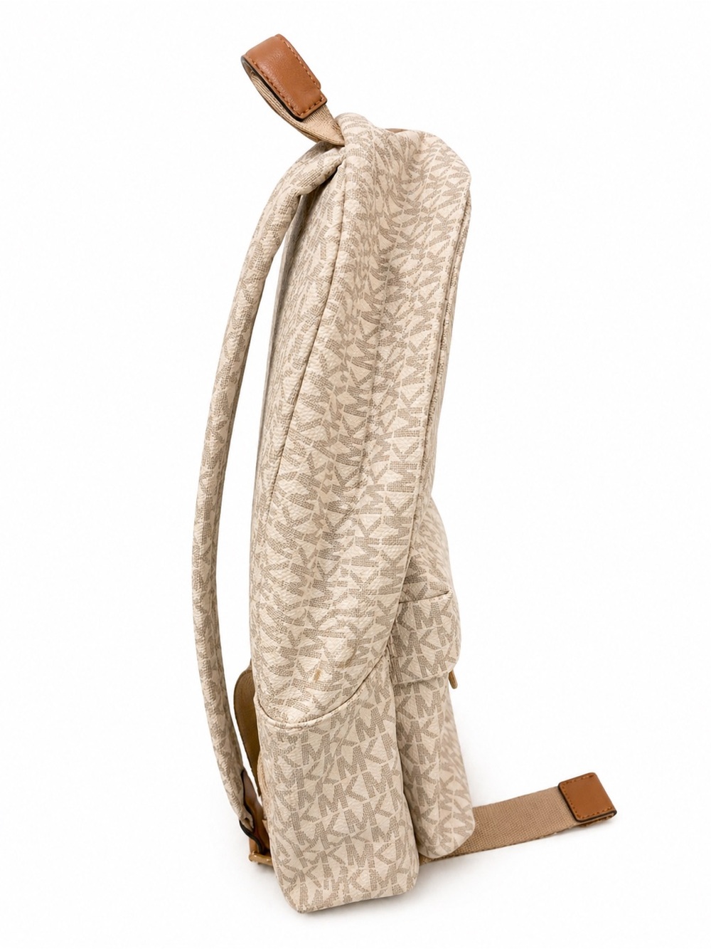 Michael Kors Cream Logo Backpack with Gold Chain Detail and Dustbag - Picture 9 of 12